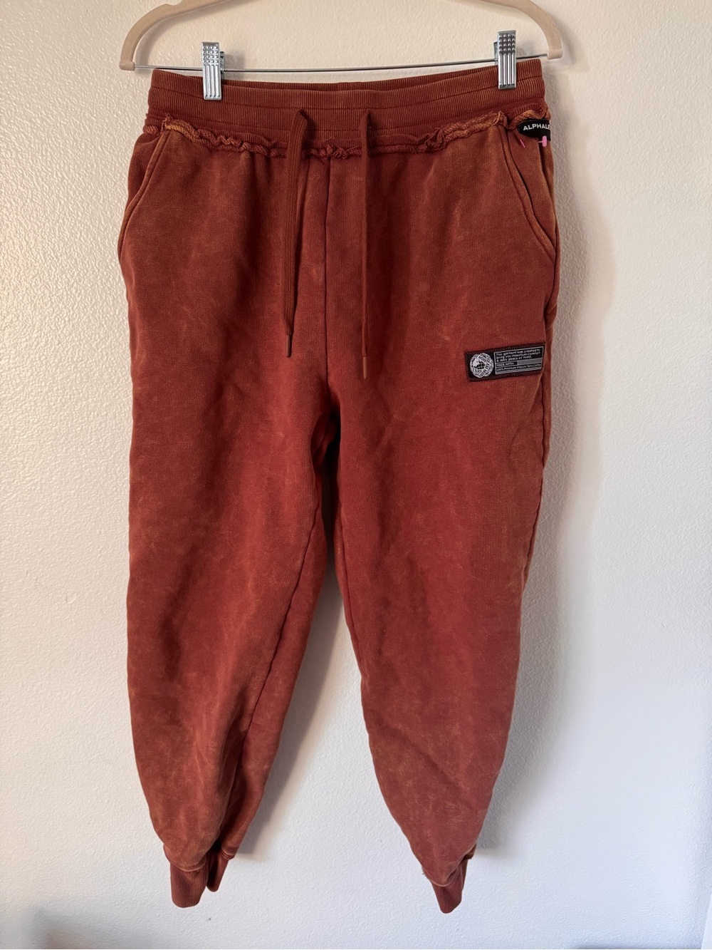 Alphalete Very Terry Joggers Rustic Orange Women’s Oversized Medium